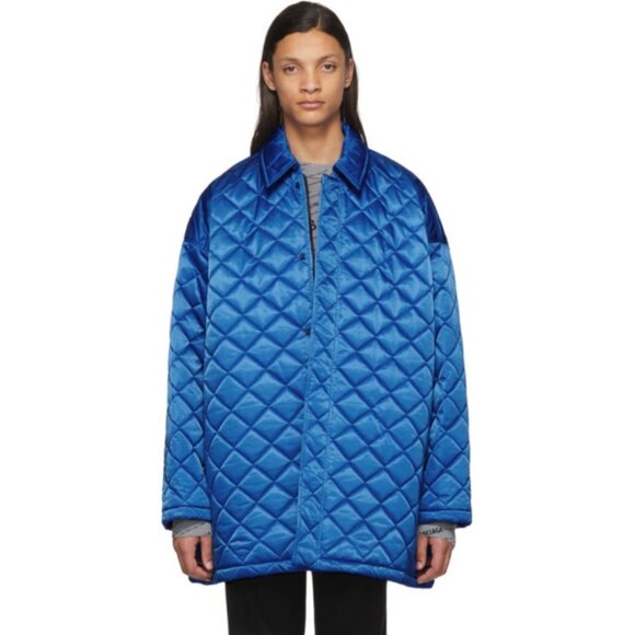Balenciaga Blue Nylon Quilted Jacket *RARE FIND* - Picture 2 of 4